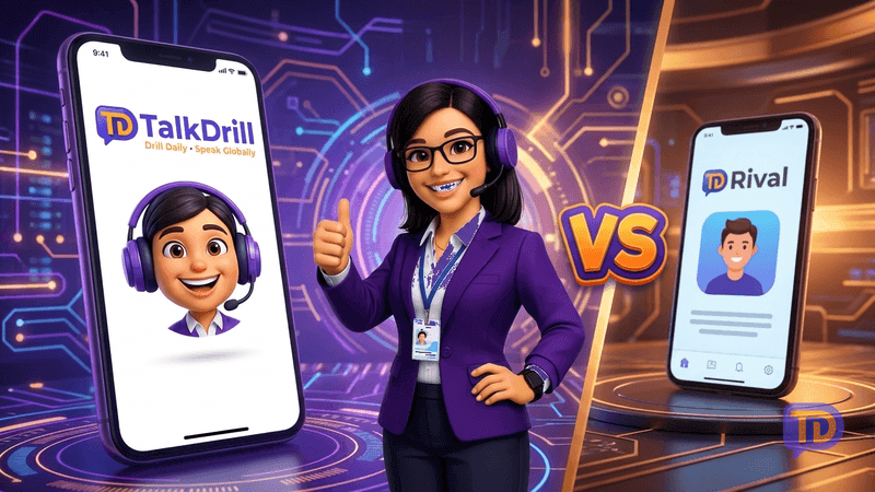 TalkDrill vs Tandem: AI Coach vs Language Exchange Partner