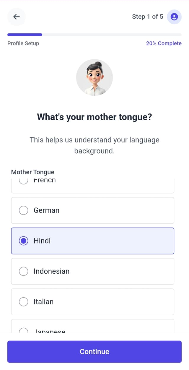 Onboarding Step 2