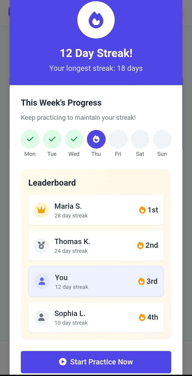 Learning Streak