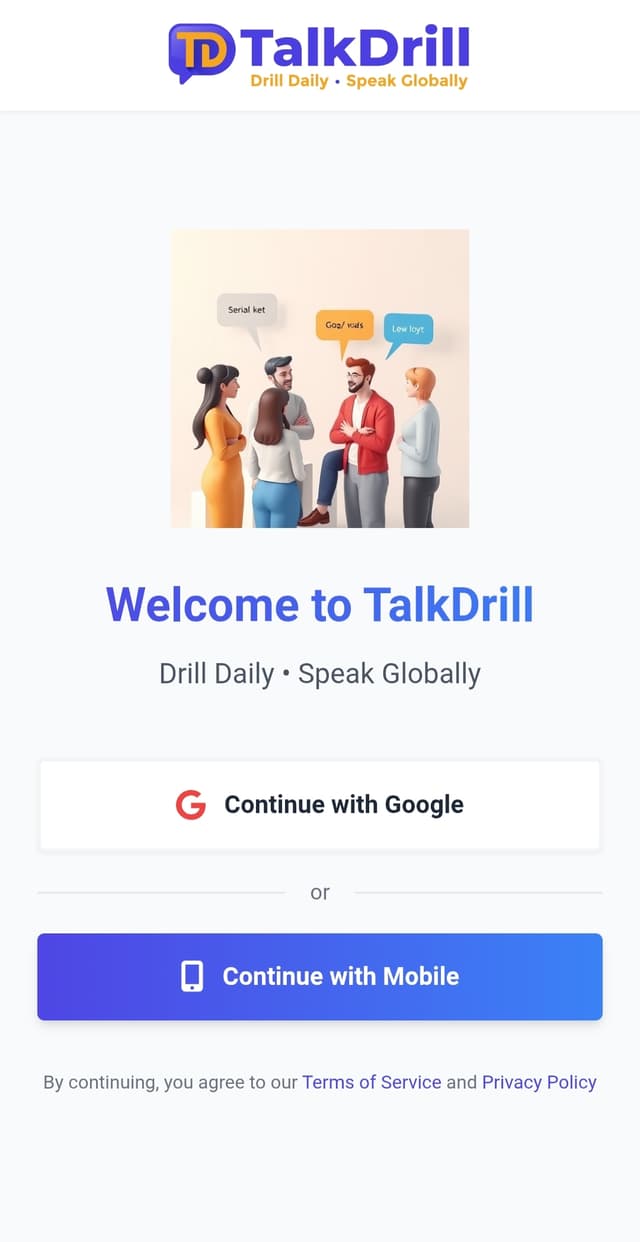 TalkDrill Login