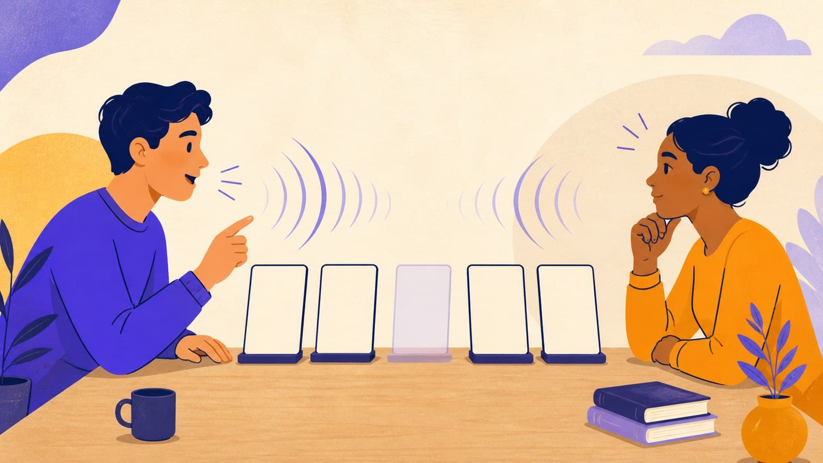 Illustration opening the chapter Silent Letters: English spelling keeps letters it stopped saying centuries ago, and if you read a word exactly as it is written, a fluent listener hears the extra sound instantly.