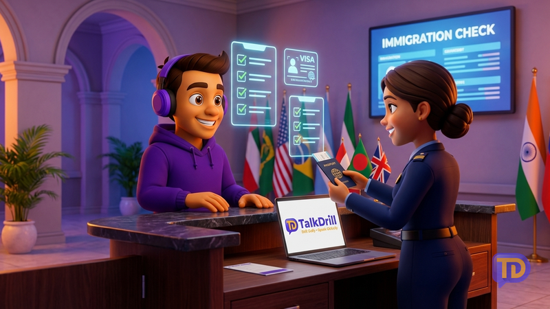 English at Immigration & Visa Interviews: Questions, Answers & Scripts