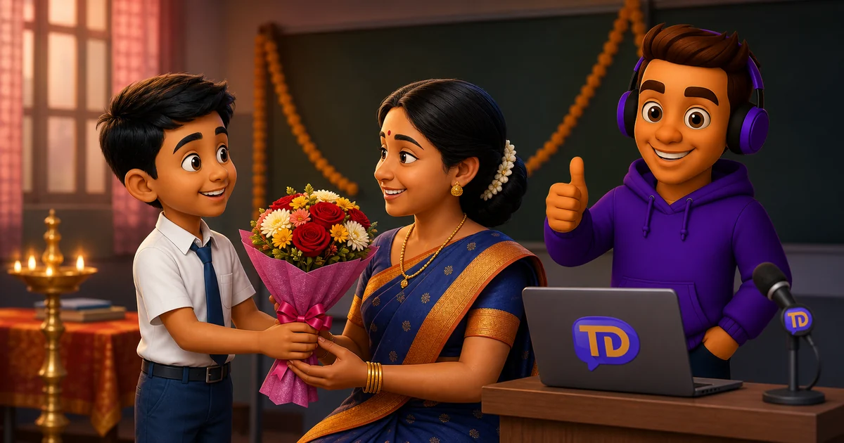 Teachers' Day Speech in Tamil and English 2026 (Line by Line)