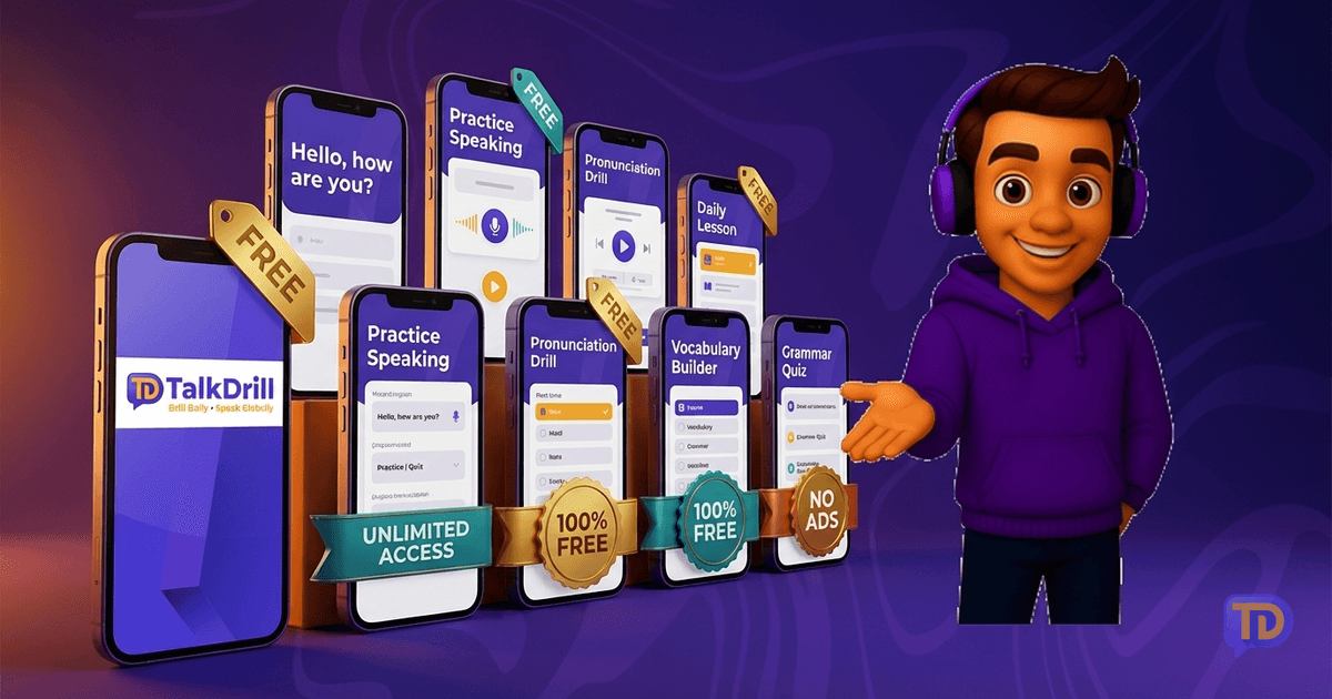 Best Free English Speaking Apps (2026) | Tested for India | TalkDrill