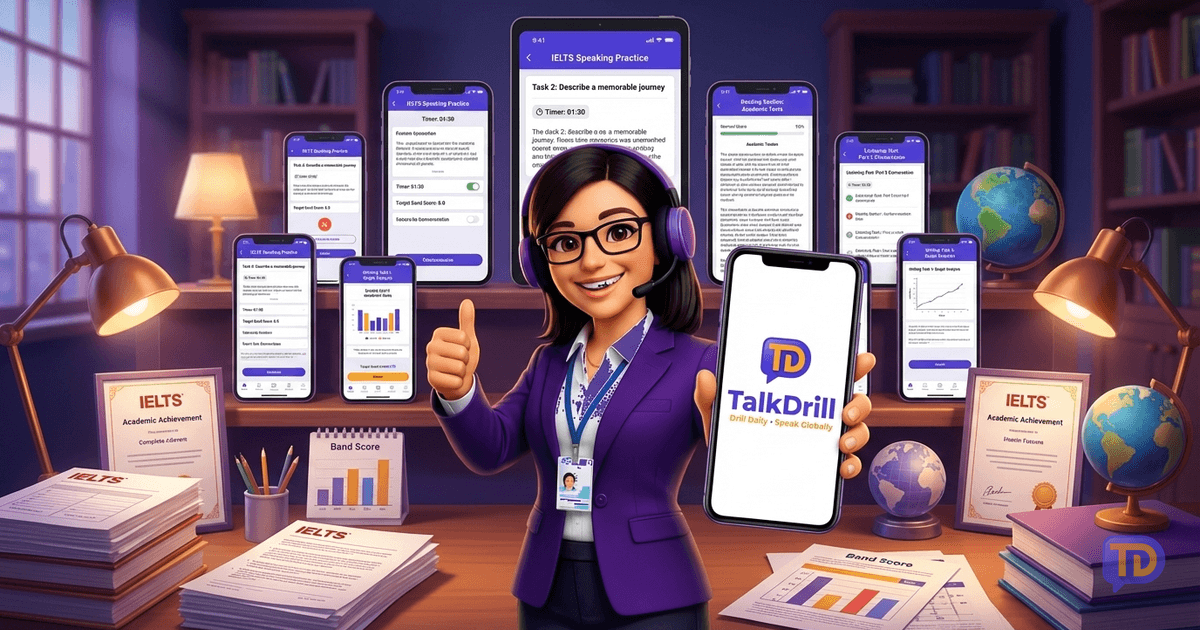 Best Apps for IELTS Speaking Practice (2026) | Tested & Ranked | TalkDrill