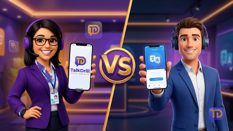 TalkDrill vs Babbel: AI Conversation vs Structured Courses