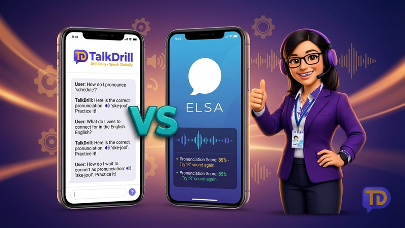 TalkDrill vs ELSA Speak: Which English App Is Better in 2026?