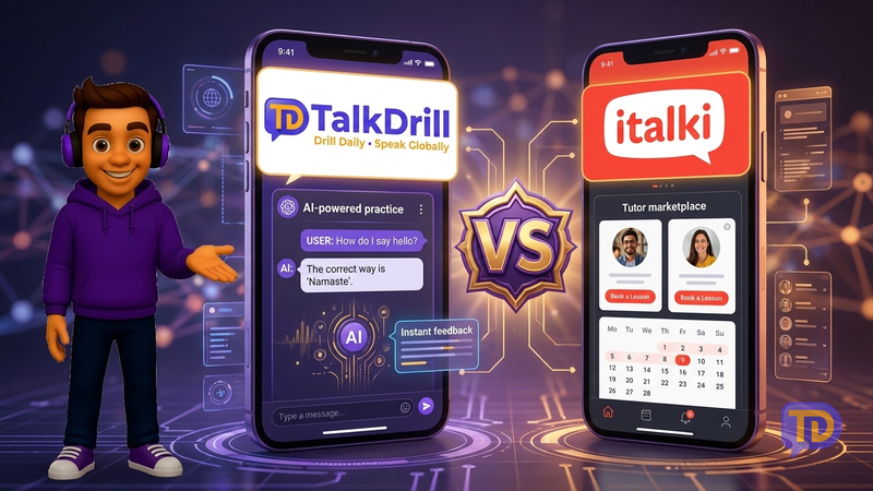 TalkDrill vs italki: Which Is Better for Speaking Practice?