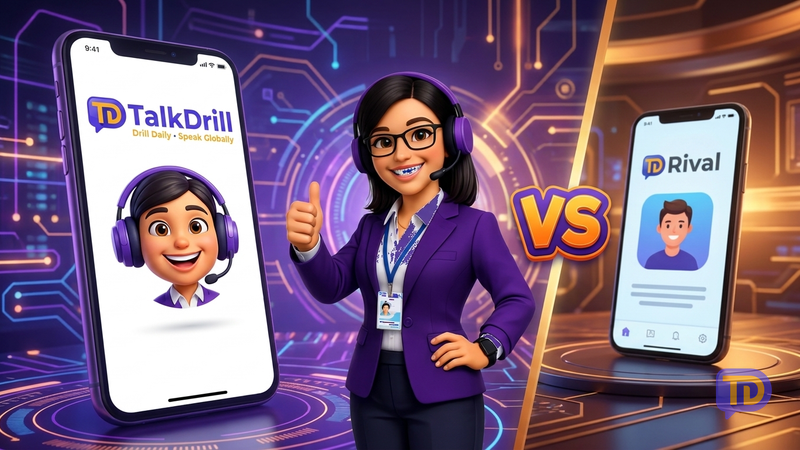 TalkDrill vs Tandem: AI Coach vs Language Exchange Partner